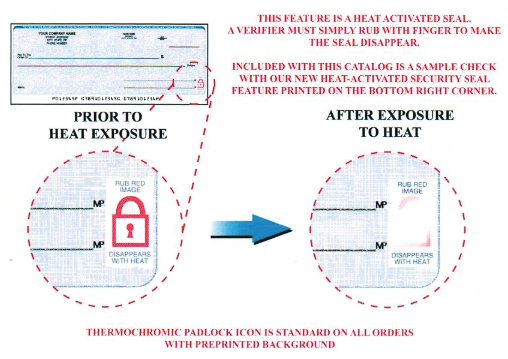 check printing, thermographic ink, printing envelopes