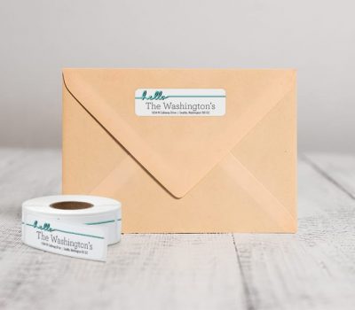 Roll mailing label, label, stamped label